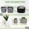 3 Pack Concrete Molds Silicone Planter Mold for Cement Pot