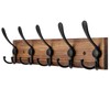 Kuhome Coat Rack Wall Mount Wooden Hat Rack for Wall