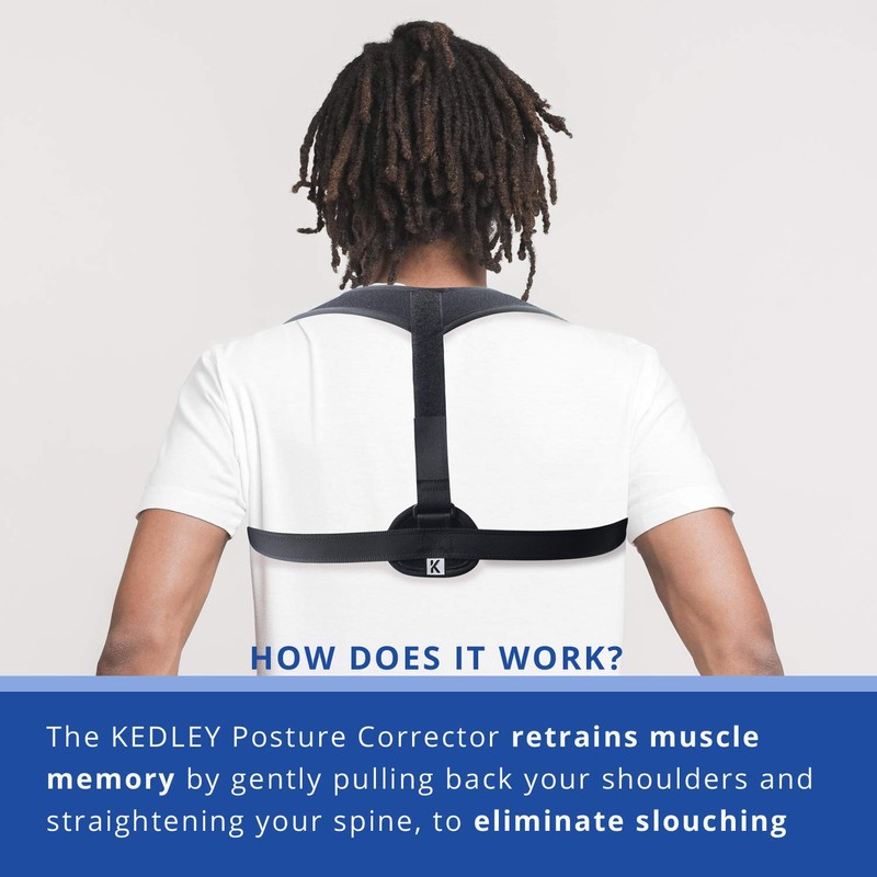 KEDLEY Posture Corrector for Men and Women | Adjustable Upper