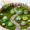14Pcs Funny Tiny Frog Figurines, Mini Frogs Decor, Desk Shelf