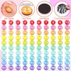 Tellegloww 1-100 0.98" Glass Magnetic Numbers for Whiteboard,Rainbow Color