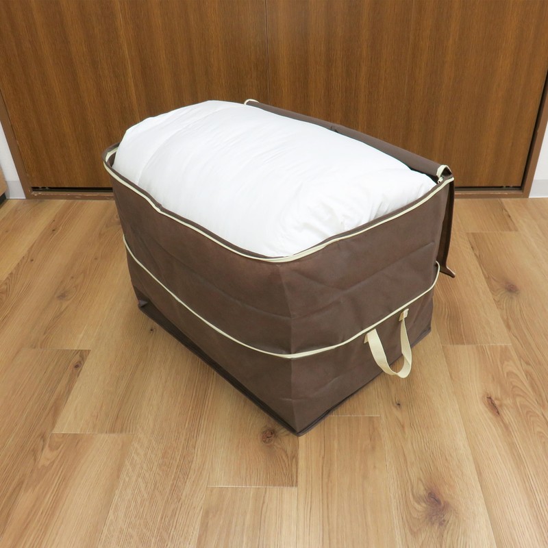 Towa Sangyo 85688 Storage Bag, Clothes, Double Height, Brown, 19.7