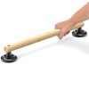 AquaChase Natural Bamboo Grab Bar for Bathroom & Toilet, ADA