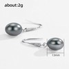 Salanda Pearl Drop Earrings Set, 925 Sterling Silver Pearl Dangle