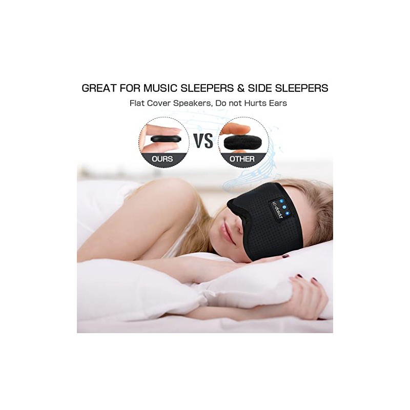 Bluetooth Sleep Mask with Headphones for Better Sleep