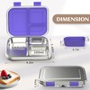 BABHAMNESS BABHAMNESS Stainless Steel Bento Box Kids, 3 Compartments Leak