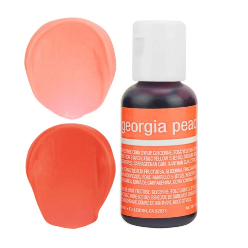 Chefmaster Georgia Peach Liqua-Gel Food Coloring 0.7oz Vegan