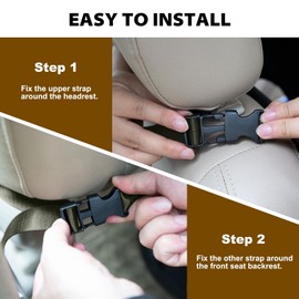 Hunthor Truck Gun Rack (A Pair), 900D Adjustable Seat Back Gun Storage, Heavy Duty Automotive Rifle Holder Hunting Accessories for Jeep, Truck, SUV, Off-Road Vehicles(Camo)