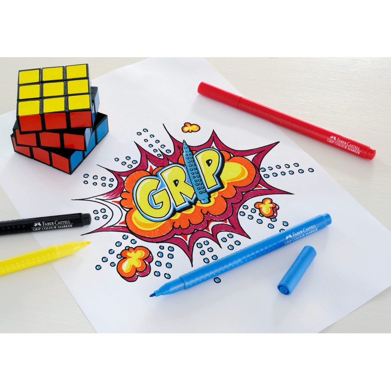 Faber-Castell 155310 - Felt Tip Pens Grip Colour Marker