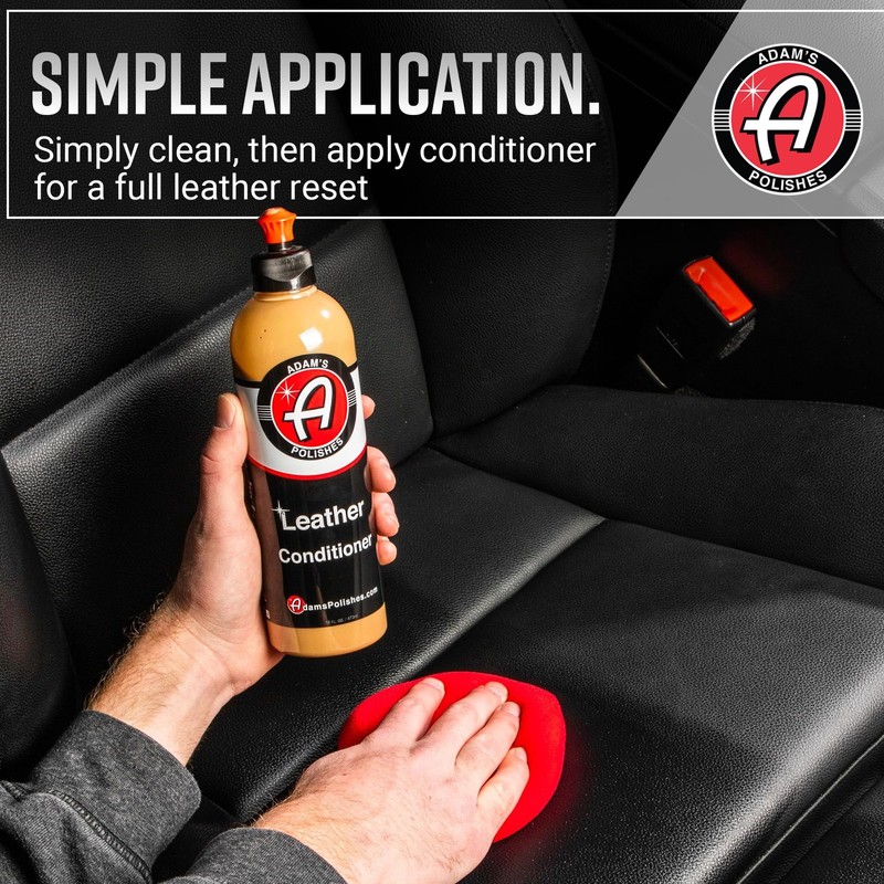 Adam's Polishes Leather Care Kit - Leather Cleaner & Conditioner