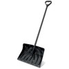Suncast 20" Ergonomic Snow Shovel Pusher with Graphite Blade, Green