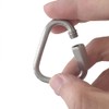 Stainless Steel Carabiner Clip, 2Pcs Triangle Carabiner Buckle Quick Connect