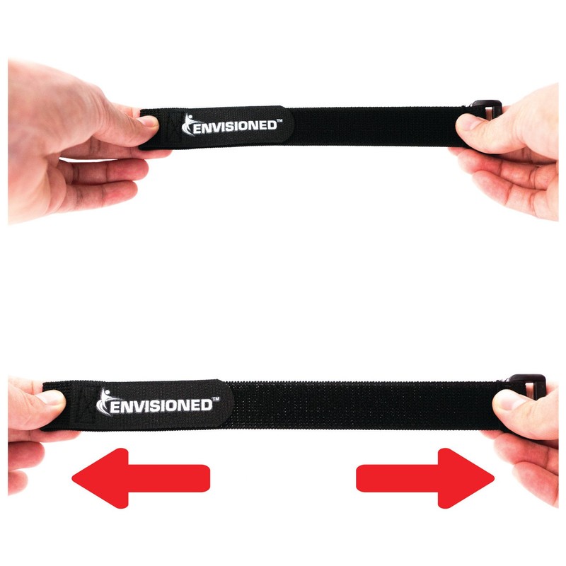 Elastic Reusable Cinch Straps 1.5" x 12" - 6 Pack