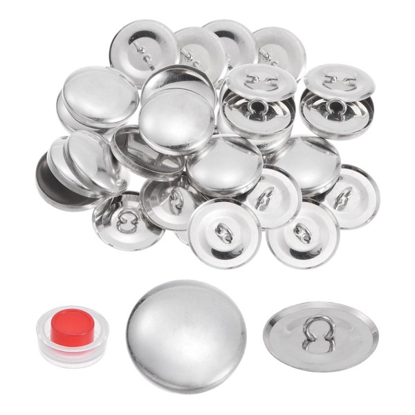 sourcing map 20 Sets Self Cover Button Kit 36L 0.9"