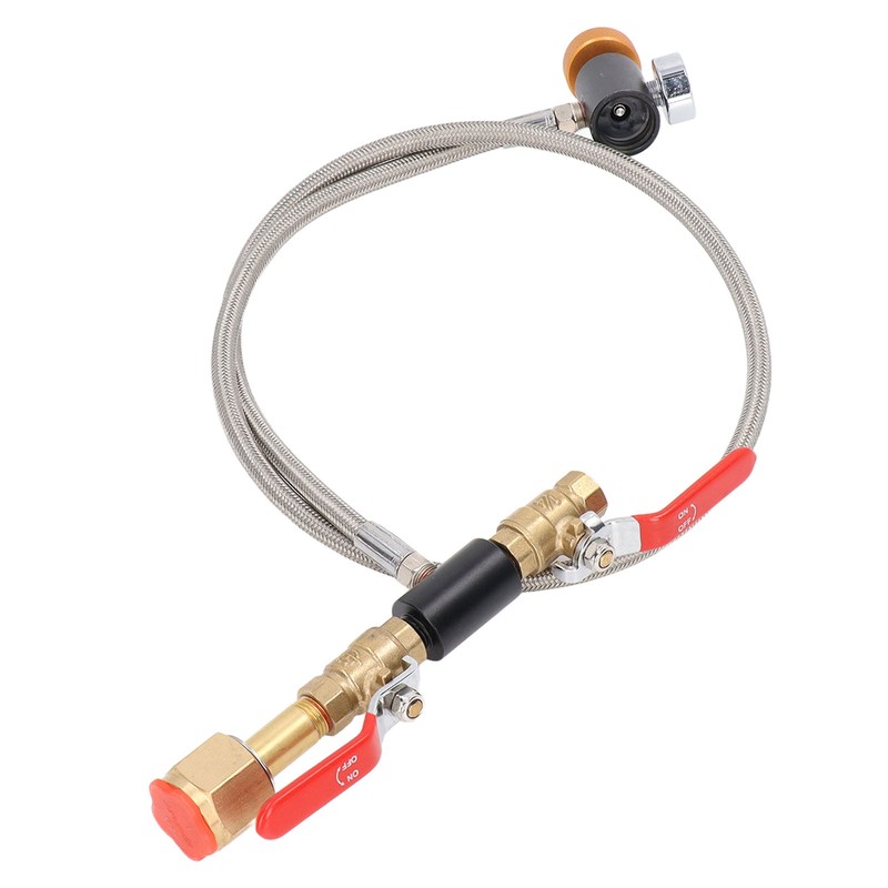 CGA320 G1/2 Cylinder Refill Adapter Dual Valve CO2 Tank Adapter