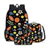 JHQFWMKJ Boys School Backpack with Lunch Bag 3 in 1