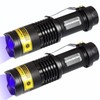 DARKBEAM UV 365nm Light Flashlight 2 Packs Wood's lamp Blacklight