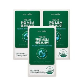 Realgram [Realgram] 1,200mg x 60 tablets (72g... 3 Realgram Joint MSM Glucosamine / [리얼그램] 1,200mg x 60정 (72g... 리얼그램 관절 MSM 글루코사민 3개