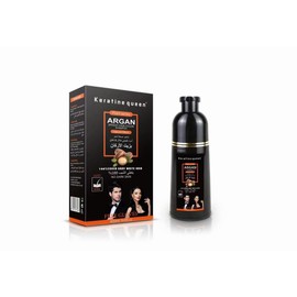 No Brand KERATINE QUEEN COVER GREY HAIR SPEEDY COLOUR SHAMPOO #BLACK #BROWN COPPER #8min #420ml