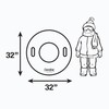 CocoNut Outdoor- 32” Inflatable Bear & Penguin Snow Ring- “Snow