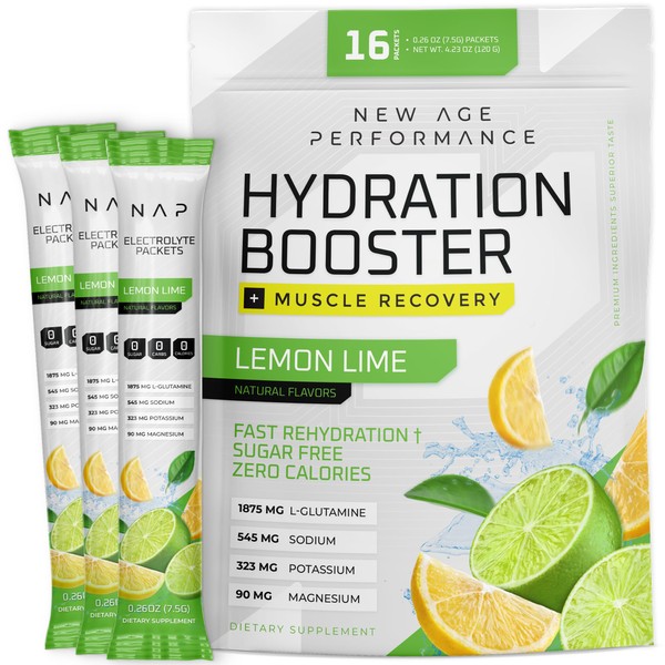 New Age Performance Hydration Packets, Electrolytes Powder, Liquid Enhancer for