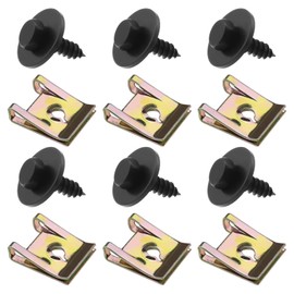 Be In Your Mind 20Pcs Screw and Nut Clip Kit, Wheel Arch Cover Undertray Fender Fastener Compatible withBMW 1 series E81 E87 E88 E82