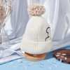 BENECREAT 50PCS Acrylic Pom Pom Hat Removable Buttons, Oval Pom