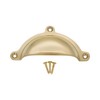 Infinity Decor Cottage Semi Circle Solid Brass Cup Pull Handle