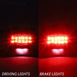 crazy sport License Plate Holder LED Brake Tail Light For KAWASAKI KLX230R 230 KLX230 2020 2021 2024 KLX230SE KLX230SM KLX230S Motorcycle Lamp Tail Tidy Bracket Fender Eliminator Mount