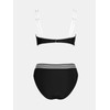 CUPSHE Women's Bikini Sets Two Piece Swimsuit High Waisted V