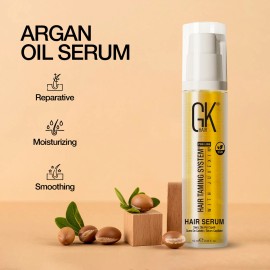 GK HAIR Aceite de Argán Suero Capilar 10ml Control Frizz Reparación Daños Proporcionar Brillo.