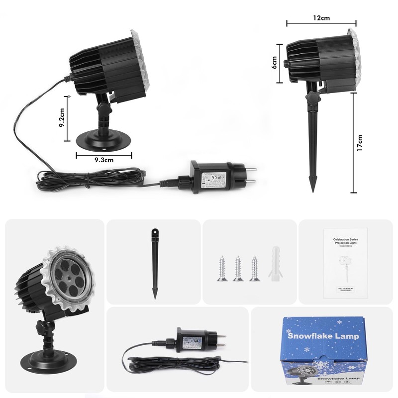 ROVLAK Projector Christmas Outdoor LED Christmas Projector Lamp IP65 Waterproof