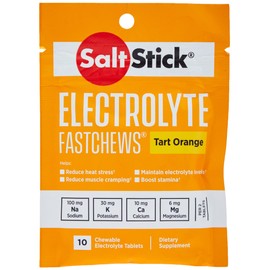 Saltstick Fastchews - Pack of 10 Chewable Electrolytes - Tart Orange