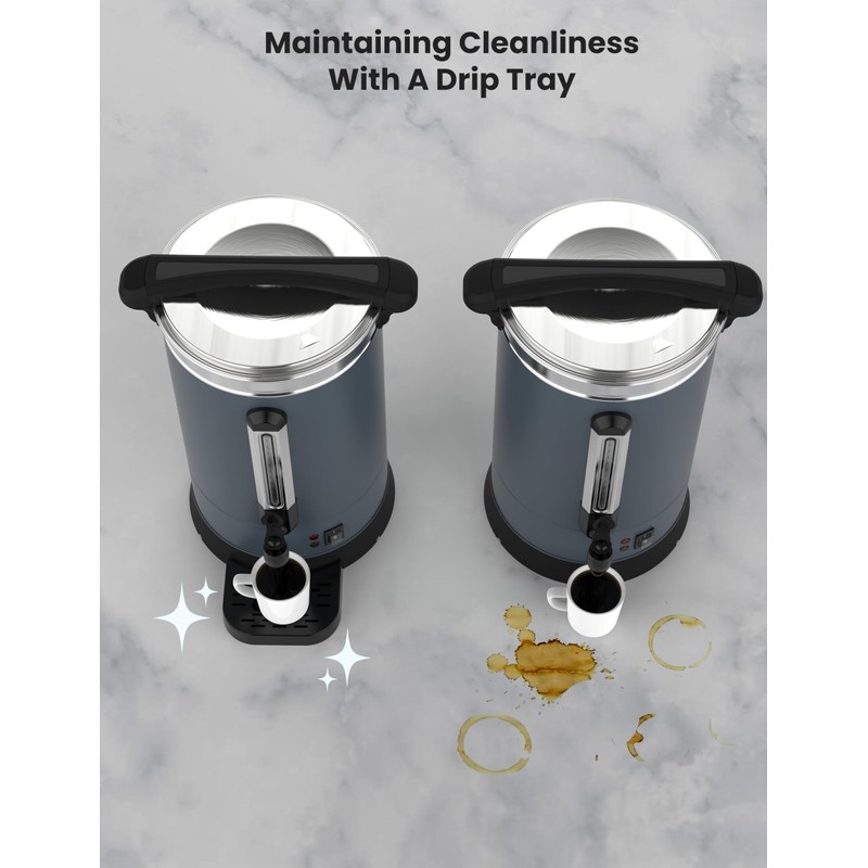 100 Cup Commercial Coffee Urn-14l Large Capacity Stainless Steel Coffee
