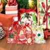 50PCS Christmas Organza Bags Gift Jewelry Candy Bags for Wedding