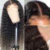 71 cm Kinky Curly Human Hair Wig, 4 x 1