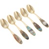 Spanner, Spoon, Gold Plated Color 13.6 cm Ukiyoe Cutlery, Teaspoon, Set