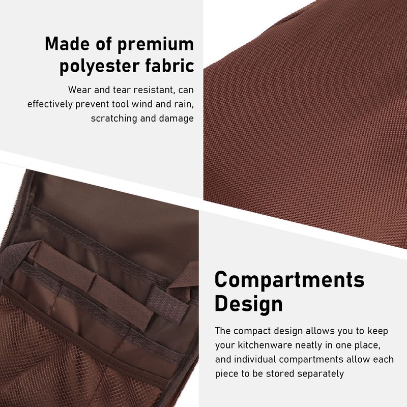 Camping Cooking Utensil Bag Polyester Fiber Multifunctional Portable Camping Cookware