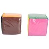 2pcs DIY Education Playing Game Dice with Clear Pocket Early