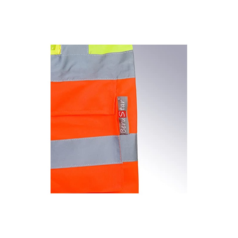 BeruStar Bs2801 High Visibility Vest 2-Colour Yellow / Orange with