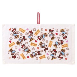丸眞 おでかけタオル ディズニー ミニー 47×25cm エンジョイハート ガーゼ 甘撚糸 使用 抗菌防臭加工 2005055400