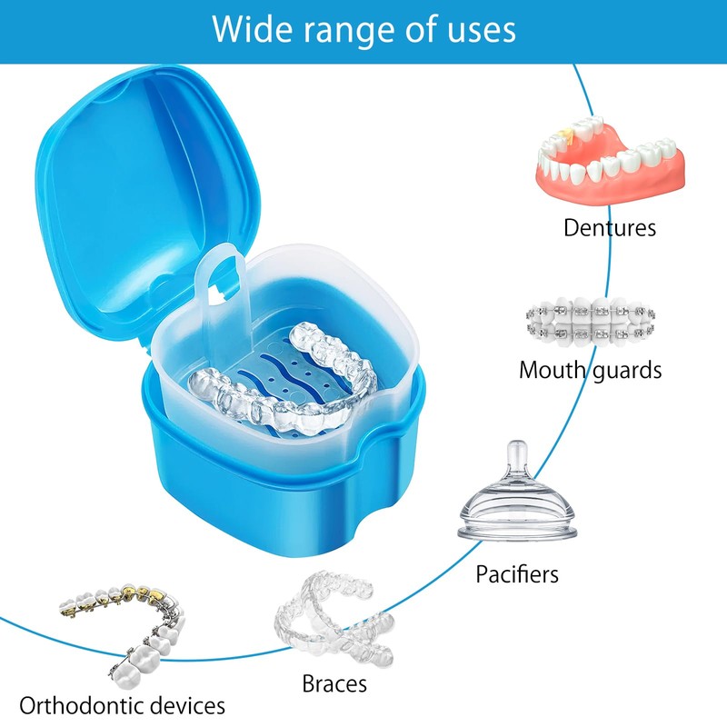 HENGBIRD 4pcs denture box, denture box, dental splint box, denture