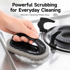 Emery Sponge Cleaning Brush for Kitchen & Bathroom – Handheld Scrubber for Rust Marks and Stubborn Grime
