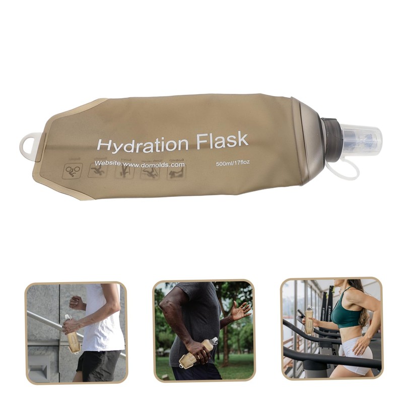 NOLITOY Lightweight Collapsible Tpu Soft Water Bottle for Runners Leakproof