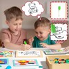 edutree Wooden Magnetic Pattern Block Set with Cards & Pen,