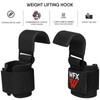 Weight Lifting Hooks, Non-Slip Rubber Coated Grips, 7mm Neoprene Wrist