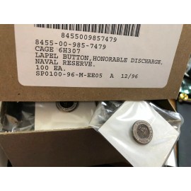 100-Naval Reserve Honorable Discharge Lapel Pin-NOW 40.00Was $150.00