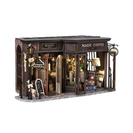 CUTEBEE Dollhouse Miniature with Furniture, DIY Wooden Dollhouse Kit Plus Dust Proof, Creative Room Idea