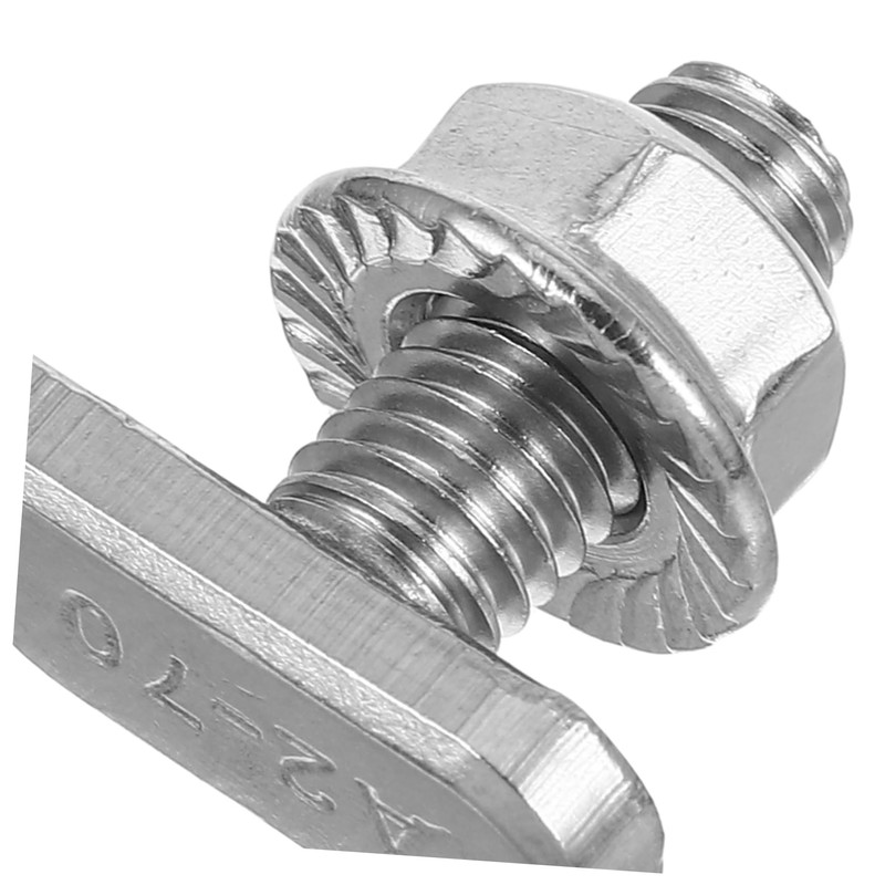 DOITOOL 304 Stainless Steel M8 T-Bolt Screws Flange 20pcs Set