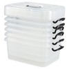 Waikhomes Set of 6 Storage Plastic Boxes Set, 8 L